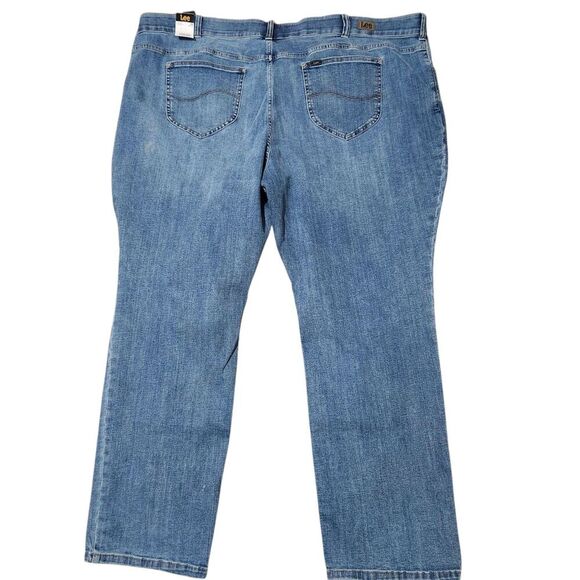 Lee Jeans For Women Size 30W Petite Blue Color Stretch Mid-rise Flex Motion - Picture 2 of 13